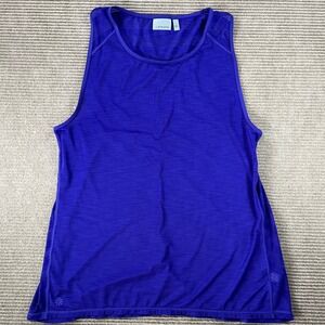 Athleta Chi Tank Royal Blue Mesh Racerback Workout Top L S/214028-05 SPR 17